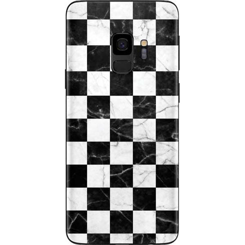 Checkered Marble Galaxy S9 Skin
